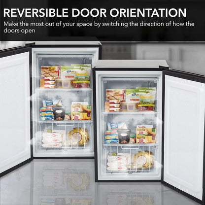 CUF-301SS Energy Star 3.0 Cubic Feet Upright Freezer, 3, Stainless Steel